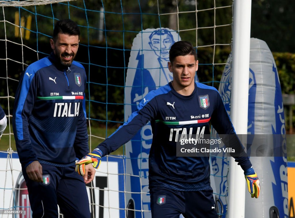 Italy Training Session And Press Conference