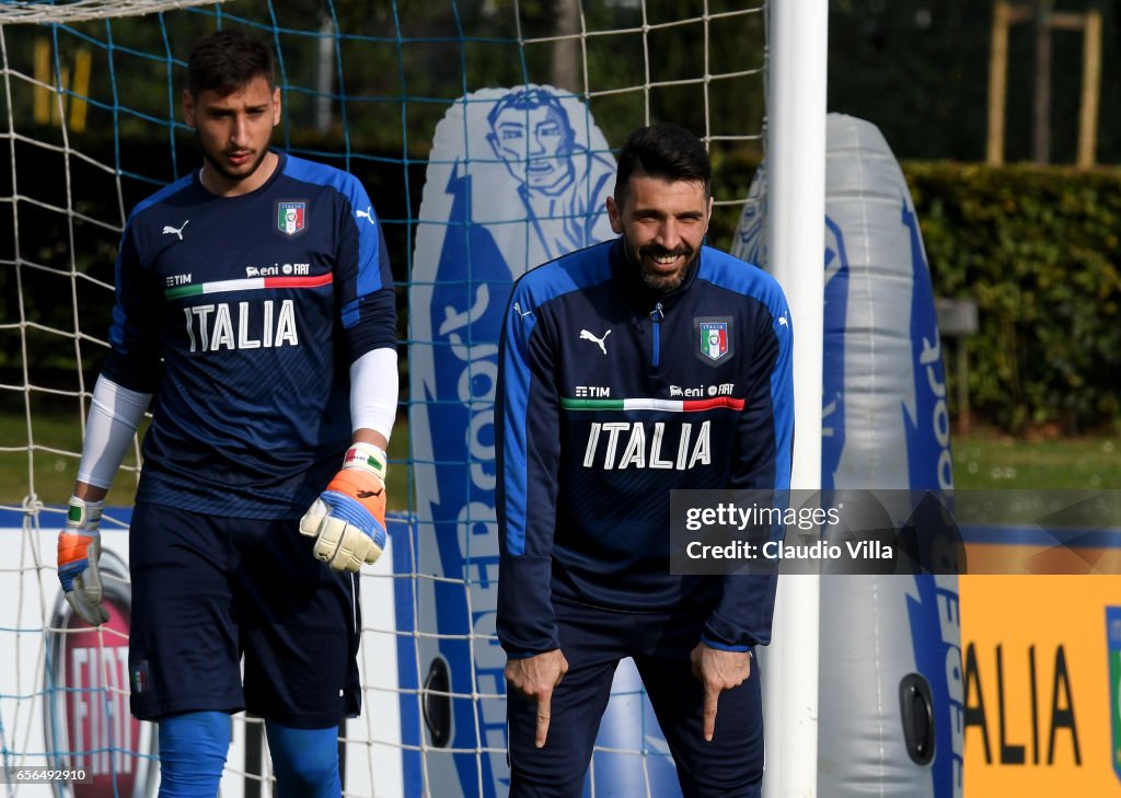 Italy Training Session And Press Conference