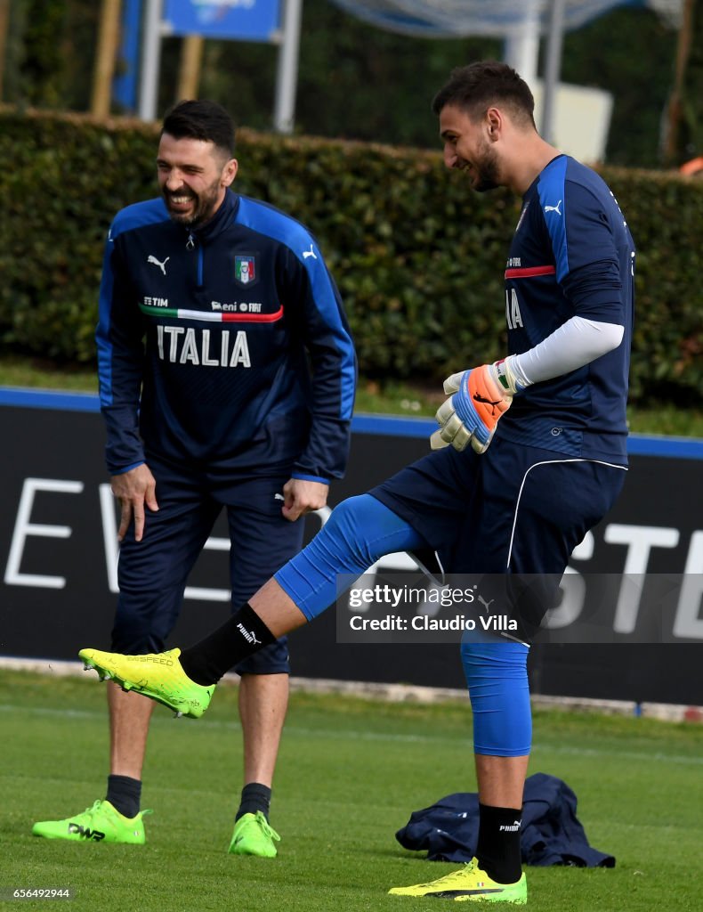 Italy Training Session And Press Conference