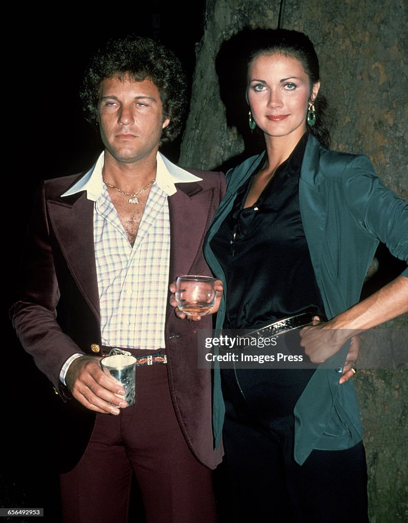 Lynda Carter and husband Ron Samuels...