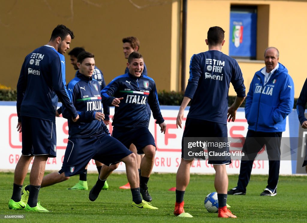 Italy Training Session And Press Conference