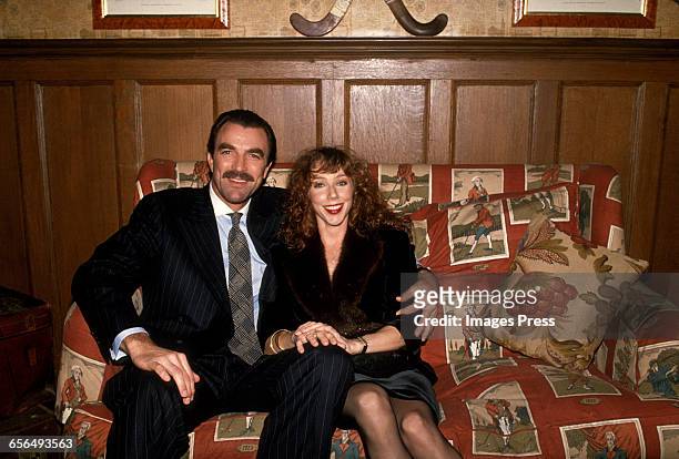 Tom Selleck and wife Jillie Mack circa 1989 in New York City.