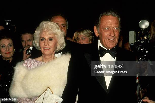 William Holden and Barbara Stanwyck circa 1981 in New York City.