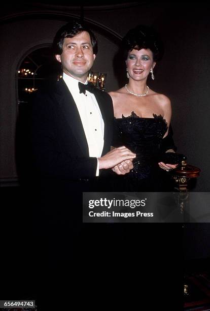 Lynda Carter and husband Robert A. Altman circa 1985 in New York City.