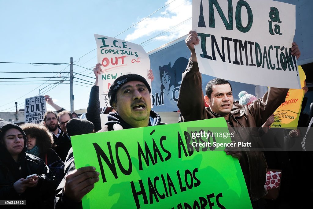 Immigrant Workers Protest Against Recent ICE Tactics