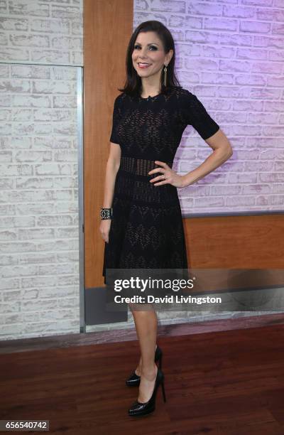 Personality Heather Dubrow visits Hollywood Today Live at W Hollywood on March 22, 2017 in Hollywood, California.