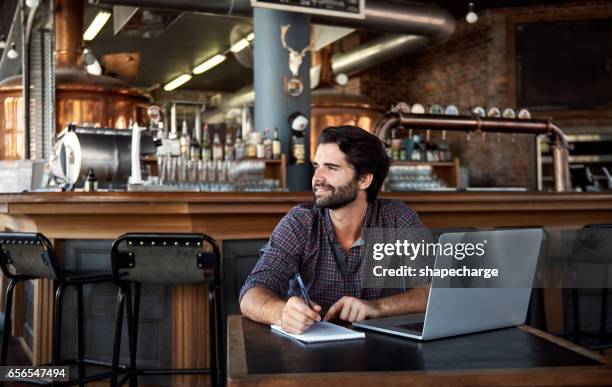 the planning that goes into owning a successful pub - restaurant owner stock pictures, royalty-free photos & images