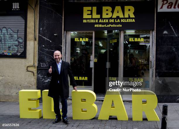 Jaime Ordonez attends 'El Bar' Photocall at Paletinos bar on March 22, 2017 in Madrid, Spain.