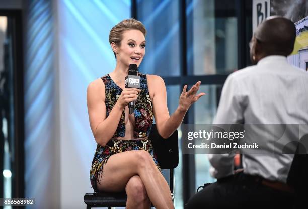 Danielle Savre attends the Build Series to discuss her show 'Too Close to Home' at Build Studio on March 22, 2017 in New York City.