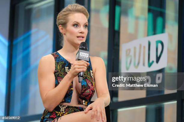 Actress Danielle Savre attends Build Series Presents Danielle Savre discussing "Too Close to Home" at Build Studio on March 22, 2017 in New York City.