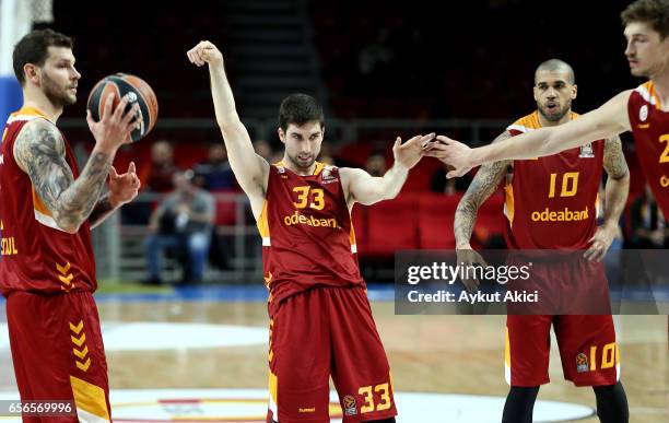 Jon Diebler, #33 of Galatasaray Odeabank Istanbul in action during the 2016/2017 Turkish Airlines EuroLeague Regular Season Round 27 game between...