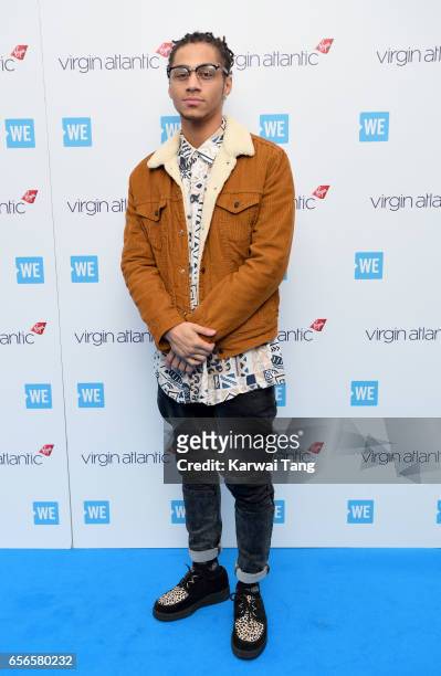 Bluey Robinson attends WE Day UK at The SSE Arena on March 22, 2017 in London, United Kingdom.