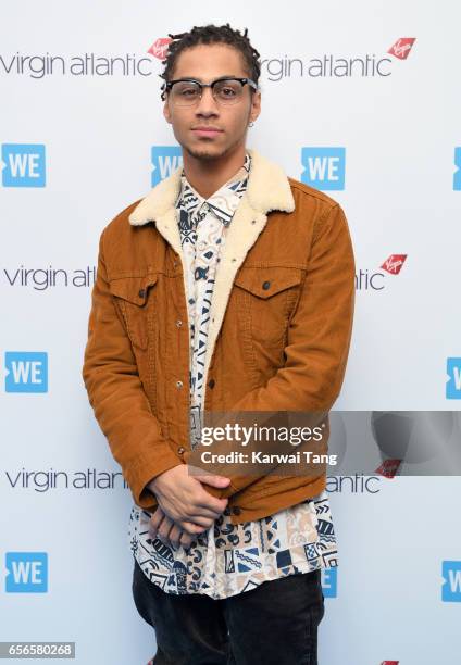 Bluey Robinson attends WE Day UK at The SSE Arena on March 22, 2017 in London, United Kingdom.