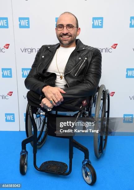 Spencer West attends WE Day UK at The SSE Arena on March 22, 2017 in London, United Kingdom.