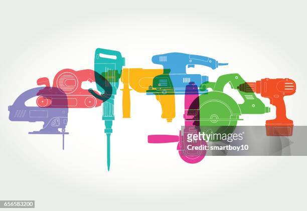 power tools - power tool stock illustrations