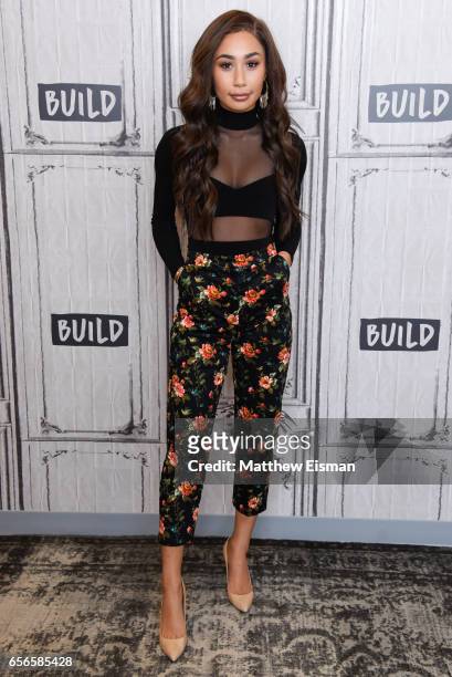Actress Eva Gutowski attends Build Series Presents Rhea Perlman and Eva Gutowski discussing "Me And My Grandma" at Build Studio on March 22, 2017 in...