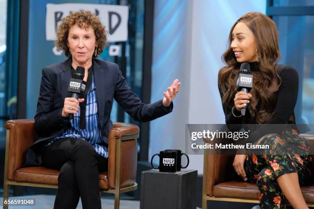 Rhea Perlman and Eva Gutowski attend Build Series Presents Rhea Perlman and Eva Gutowski discussing "Me And My Grandma" at Build Studio on March 22,...