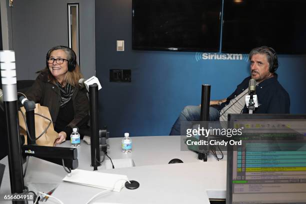 Meredith Vieira visits "The Craig Ferguson Show" at the SiriusXM Studios on March 22, 2017 in New York City.
