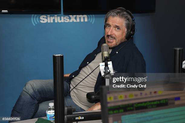 Craig Ferguson hosts "The Craig Ferguson Show" at the SiriusXM Studios on March 22, 2017 in New York City.