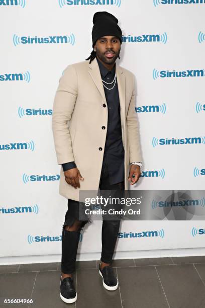 Singer Jason Derulo visits the SiriusXM Studios on March 22, 2017 in New York City.