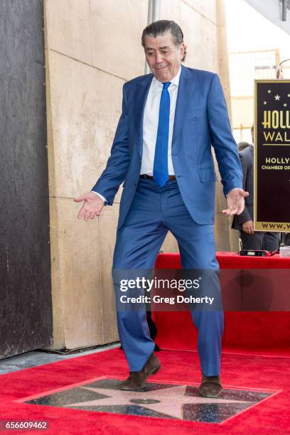 Haim Saban is honored with a star on The Hollywood Walk of Fame on March 22, 2017 in Hollywood, California.