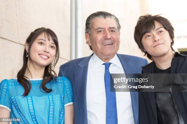 Haim Saban is Honored with a star on The Hollywood Walk of Fame on March 22, 2017 in Hollywood, California.