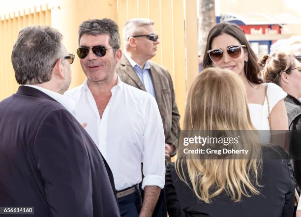 Siimon Cowell attends the ceremony as Haim Saban is honored with a star on The Hollywood Walk of Fame on March 22, 2017 in Hollywood, California.
