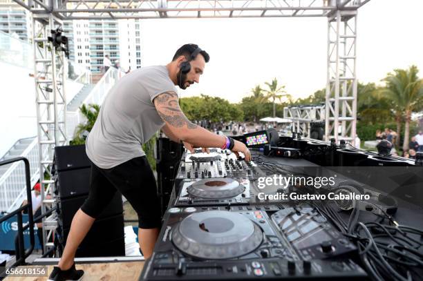 Cedric Gervais performs at the SiriusXM Music Lounge at 1 Hotel South Beach on March 22, 2017 in Miami, Florida.