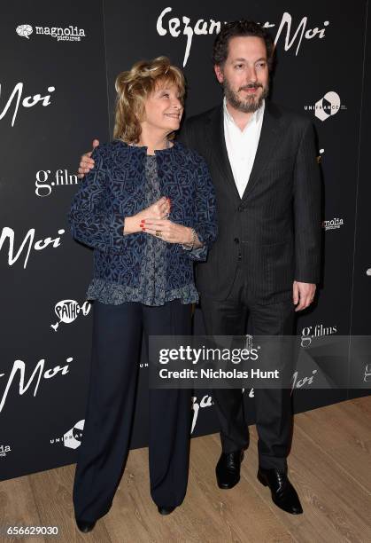 Daniele Thompson and Guillaume Gallienne attend the "Cezanne Et Moi" New York Premiere at the Whitby Hotel on March 22, 2017 in New York City.