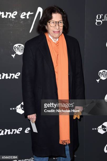 Fran Lebowitz attends the "Cezanne Et Moi" New York Premiere at the Whitby Hotel on March 22, 2017 in New York City.