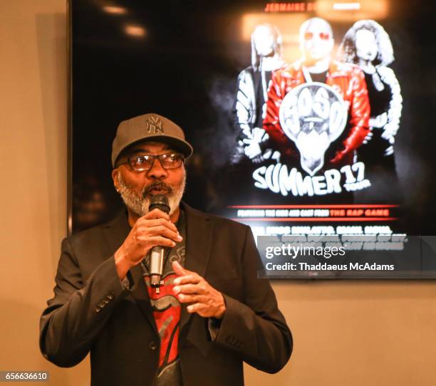 Michael Mauldin speaks at The SoSoSummer17 Press Confrence at Top Golf Midtown on March 22, 2017 in Atlanta, Georgia.