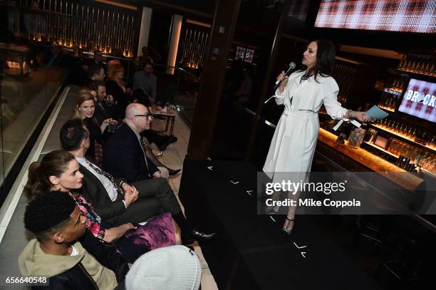 President Jennifer Caserta speaks at the "Brockmire" event at 40 / 40 Club on March 22, 2017 in New York City.