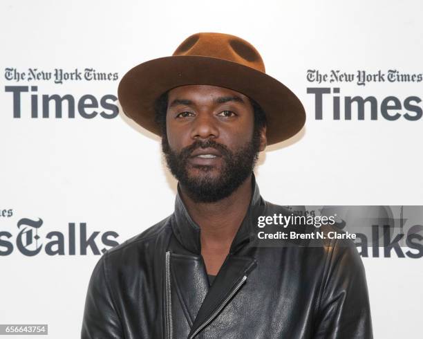 Musician Gary Clark, Jr. Attends TimesTalks held at TheTimesCenter on March 22, 2017 in New York City.