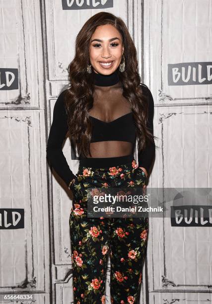 Eva Gutowski attends the Build Series to discuss the YouTube Red show 'Me And My Grandma' at Build Studio on March 22, 2017 in New York City.