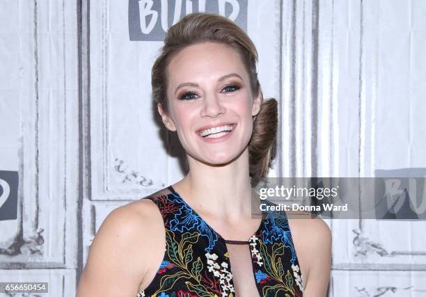 Danielle Savre appears to promote "Too Close To Home" during the BUILD Series at Build Studio on March 22, 2017 in New York City.