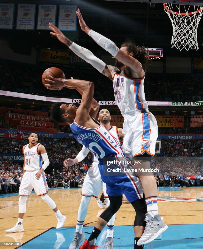 Philadelphia 76ers v Oklahoma City Thunder