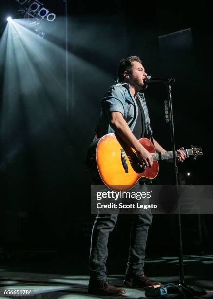 Mike Eli of the Eli Young band performs at The Fillmore Detroit on March 22, 2017 in Detroit, Michigan.