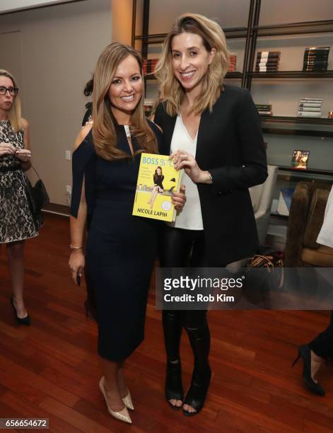 Nicole Lapin and Katia Beauchamp attend the Female Bosses celebration and BOSS BITCH book launch and interactive panel event at The Core Club on...