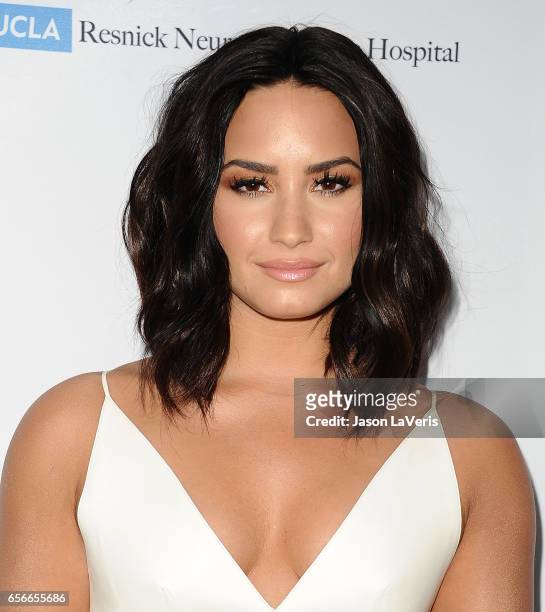 Demi Lovato attends UCLA's Semel Institute's biannual "Open Mind Gala" at The Beverly Hilton Hotel on March 22, 2017 in Beverly Hills, California.