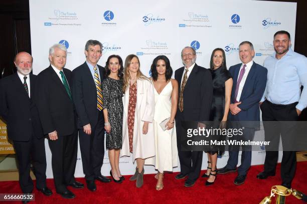 Dr. Peter Whybrow, Chancellor Gene D. Block, Open Mind Gala Scholar Dr. Andrew F. Leuchter, Founder/President of The Friends of the Semel Institute...