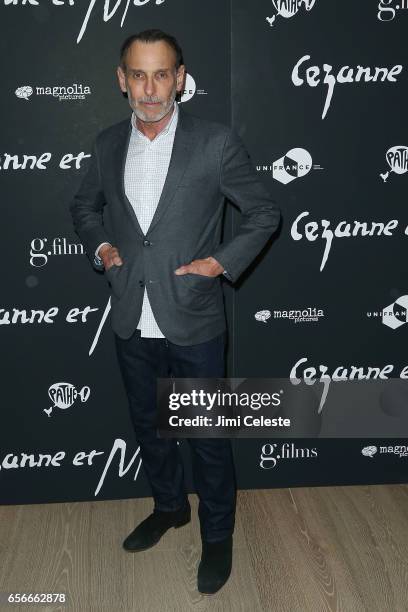 David Salle attends the New York premiere of "Cezanne Et Moi" at the Whitby Hotel on March 22, 2017 in New York City.