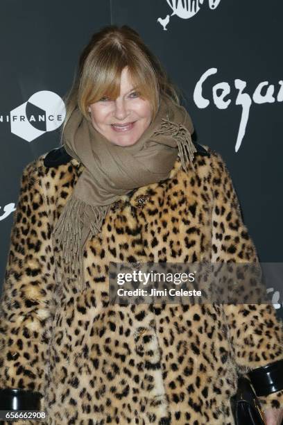 Anne McNally attends the New York premiere of "Cezanne Et Moi" at the Whitby Hotel on March 22, 2017 in New York City.