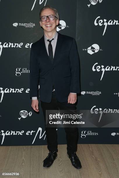Carl Swanson attends the New York premiere of "Cezanne Et Moi" at the Whitby Hotel on March 22, 2017 in New York City.
