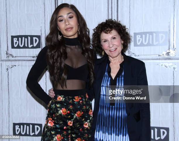 Eva Gutowski and Rhea Perlman appear to promote "Me And My Grandma" during the BUILD Series at Build Studio on March 22, 2017 in New York City.