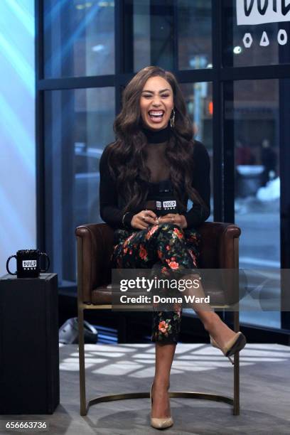 Eva Gutowski appears to promote "Me And My Grandma" during the BUILD Series at Build Studio on March 22, 2017 in New York City.