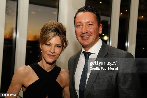 Editor-in-Chief Robbie Myers and Bottega Veneta CEO of the Americas Dr. Gerrit Ruetzel attend ELLE and Bottega Veneta Women in Washington dinner...