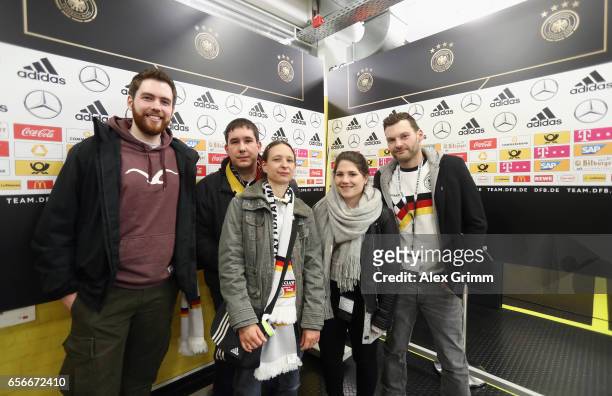 Fanclub Nationalmannschaft powered by Coca Cola Magic Moments tour prior to the international friendly match between Germany and England at Signal...