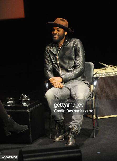 Musician Gary Clark Jr attends TimesTalks at TheTimesCenter on March 22, 2017 in New York City.