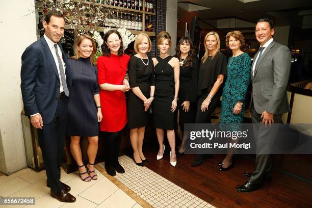 Kevin O'Malley, Katy Tur, Rhea Suh, Judy Woodruff, ELLE Editor-in-Chief Robbie Myers, Meighan Stone, Maria Trabocchi, Sen. Lisa Murkowski, and Gerrit...