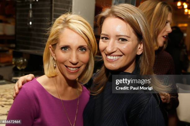 Correspondent Dana Bash and NBC News Correspondent Katy Tur attend ELLE and Bottega Veneta Women in Washington dinner hosted by Robbie Myers, ELLE,...